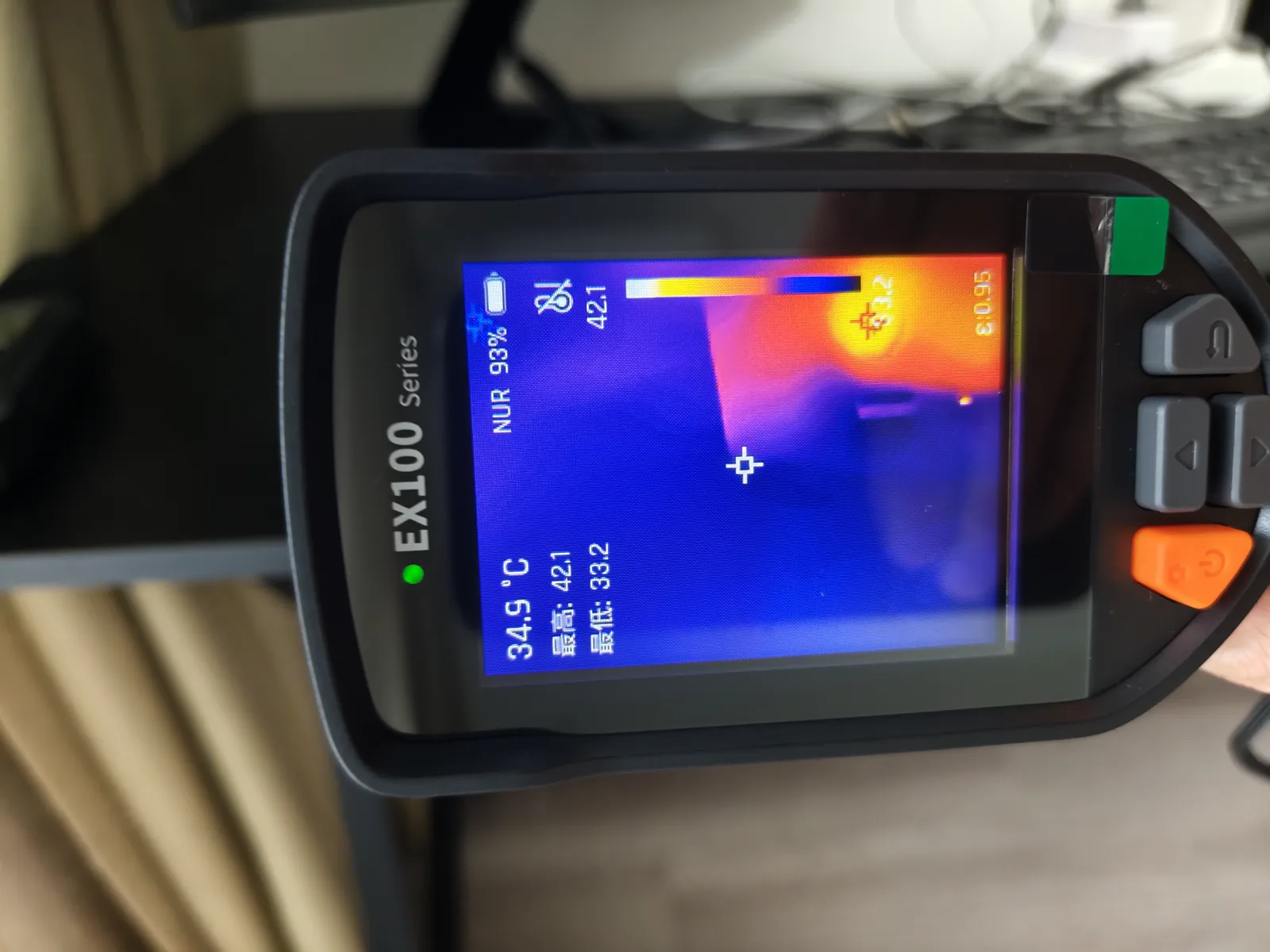 EQi12 thermal camera and system monitoring test scene